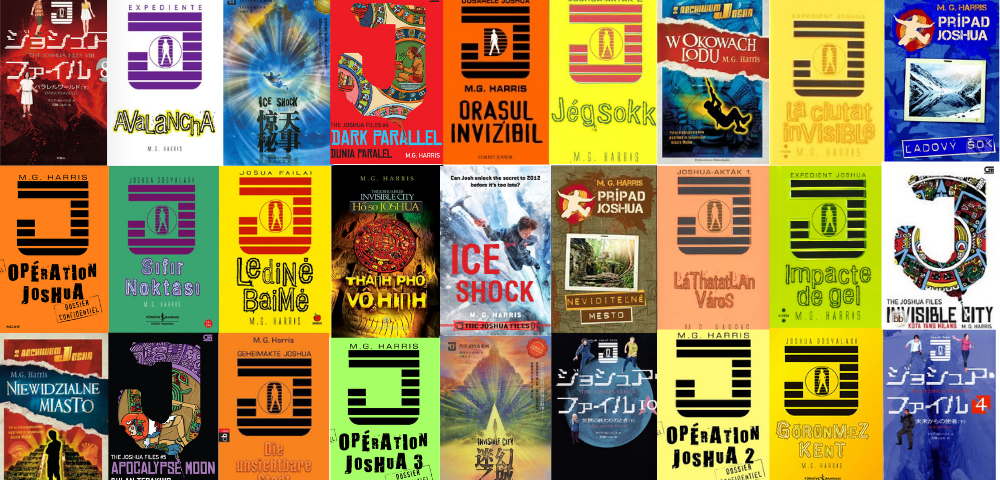 TJF foreign editions collage The Joshua Files foreign editions collage
